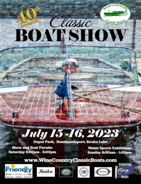 Wine Country Classic Boats Boat Show Poster 2023